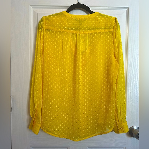 NWT Banana Republic Drapey Classic Textured Blouse - Picture 2 of 6